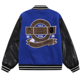 BAPE Leather Long Sleeve Baseball Jacket
